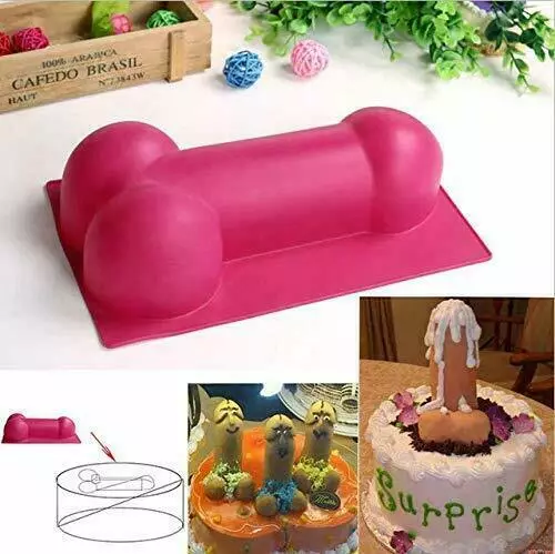 3D Penis Silicone Non-stick Baking Chocolate Candy Cake Soap Decor Cake Mold Pan