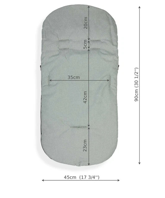 FUSSMUFF FUTTER KINDERWAGEN BUGGY KINDERWAGEN BABY GEMÜTLICHE ZEHEN 90cm steingrau/neuwertig 3