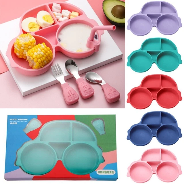 Cookware Dishes Food Tray Silicone Plate Storage Tray Children Suction Plate