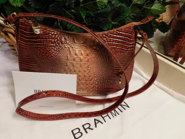 Nwt Brahmin Shayna In Whiskey Ombre Mini Melbourne     *Gorgeous  *Free Ship*