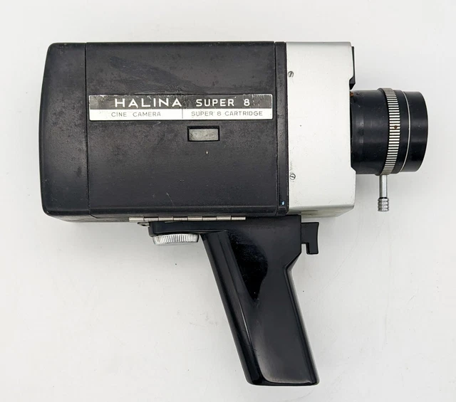 Cámara de cine vintage Halina Super 8 que funciona con batería