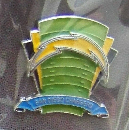 2013 SD San Diego Chargers logo on field lapel pin NFL