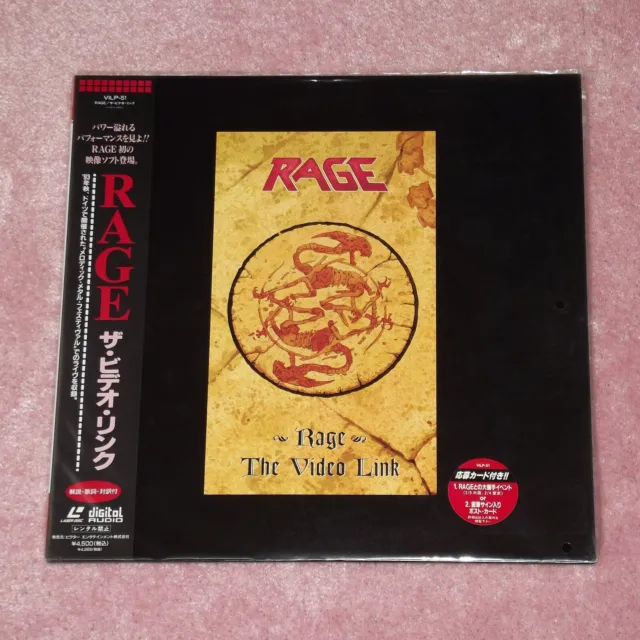 RAGE The Video Link [Heavy Metal] - RARE JAPAN LASERDISC + OBI & HYPE-STICKER