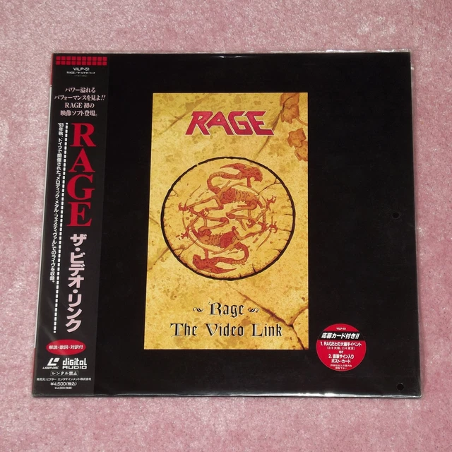RAGE The Video Link [Heavy Metal] - RARE JAPAN LASERDISC + OBI & HYPE-STICKER