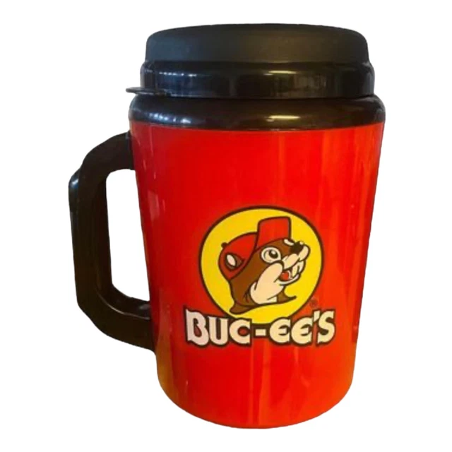 Buc-ee's 52 oz Hot/Cold Red Thermo-Serv Refillable Beaver Travel Mug New