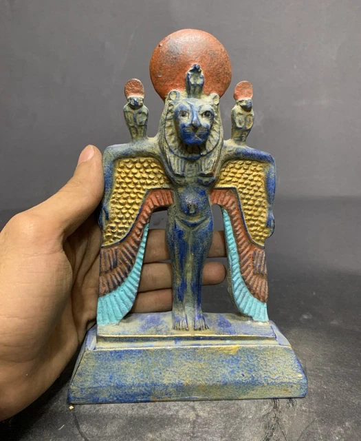 ANCIENT EGYPTIAN ANTIQUES Winged Sekhmet Statue Goddess of War ...