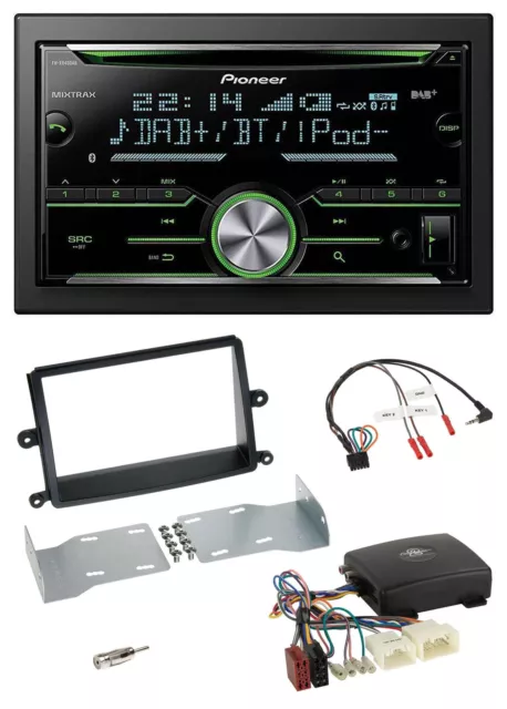 Pioneer Bluetooth Lenkrad DAB 2DIN USB CD Autoradio für Mitsubishi L200 08-15 Ki