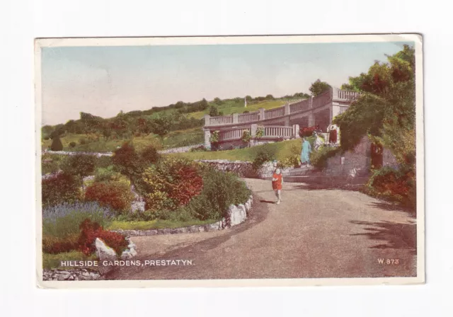 Printed Postcard, Hillside Gardens, Prestatyn. Wales