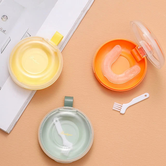 Container Denture Storage Case False Teeth Holders Invisible Braces Storag@,*
