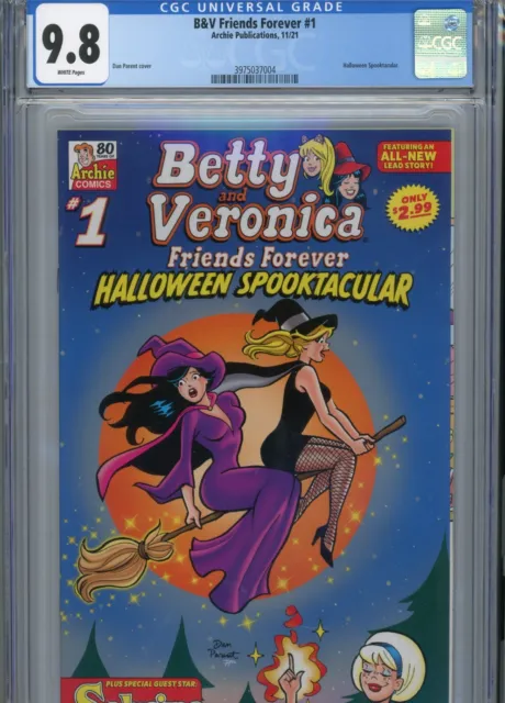 B And V Friends Forever #1 Mt 9.8 Cgc White Pages Parent Cover Halloween Ed.