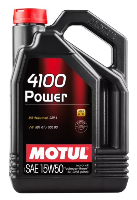 MOTUL Huile de graissage moteur 4100 POWER 15W50 5L