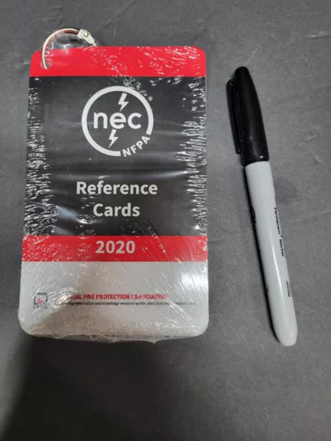 2020 National Electrical Code, NEC, Reference Cards (13-Cards). NEW SHIPS FREE