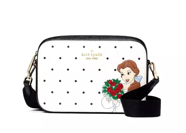 New Kate Spade Disney X Kate Spade New York Beauty and the Beast Mini Camera Bag