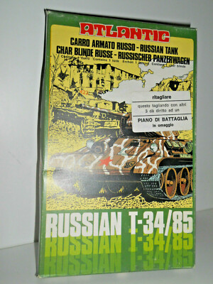 Atlantic ATLANTIC 4605 CARRO ARMATO RUSSO RUSSIAN T 34 /85 SCALA H0 392001 