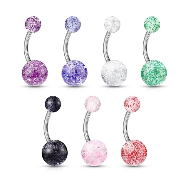 Lot De 2 Piercings Nombril Feuille De Cannabis - Acier Chirurgical - Jamaïque