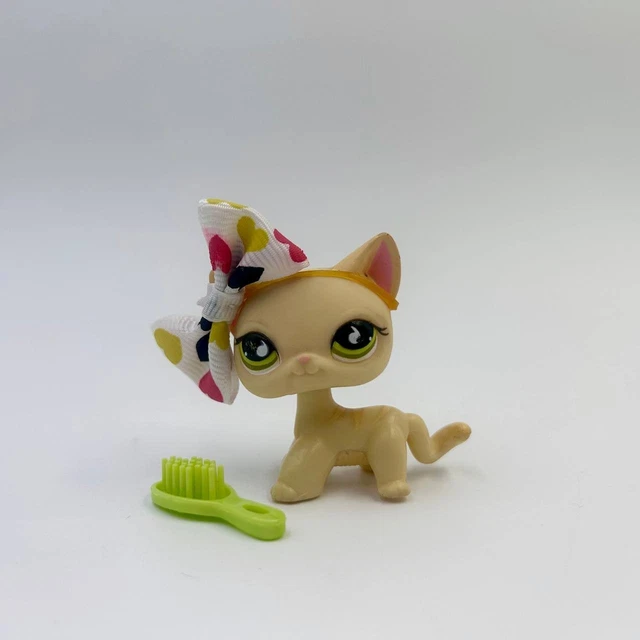 Figurine Littlest Pet Shop – Chat Européen N°733 (Hasbro, Occasion)
