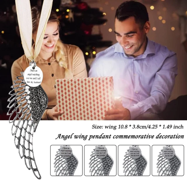 Angel Pendant Memorial Christmas Gift Tree Decoration New Mum Dad Grandad W3A3
