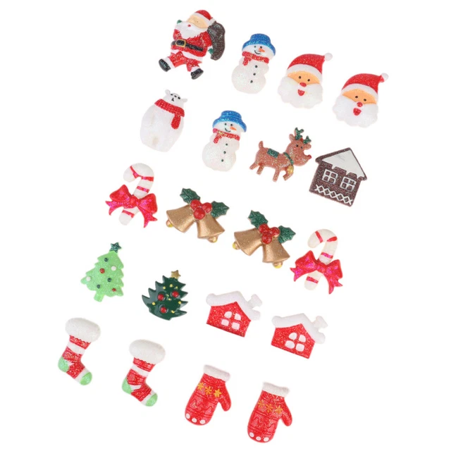 Miniture Decoration Arts Crafts Kids Santa Accessories Christmas Ornament Crafts