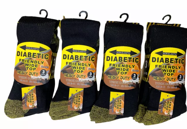 Mens Work  socks Diabetic Thermal Athlete Sports Walk Heavy duty socks lot 6-11