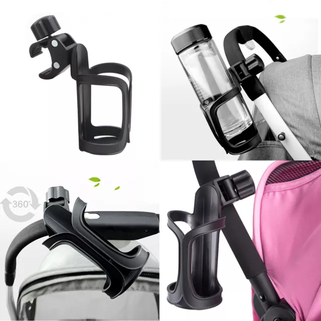 1x/2x Bicycle Water Bottle Cage Universal Holder 360° Bike Cycle Baby Stroller