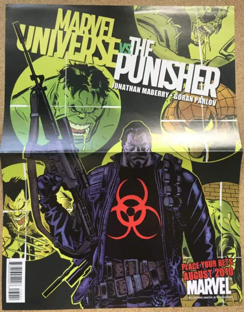 Marvel Universe Vs The Punisher Promo Poster- Double-Sided Namor Jae Lee 2010
