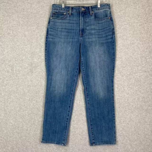 Talbots Jeans Womens 8 Blue High Rise Modern Ankle Stretch Med Wash Denim