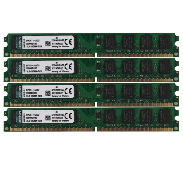 8G 4X 2GB PC2-6400 DDR2 800Mhz 240Pin DIMM Memory RAM Desktop Low density pc6400