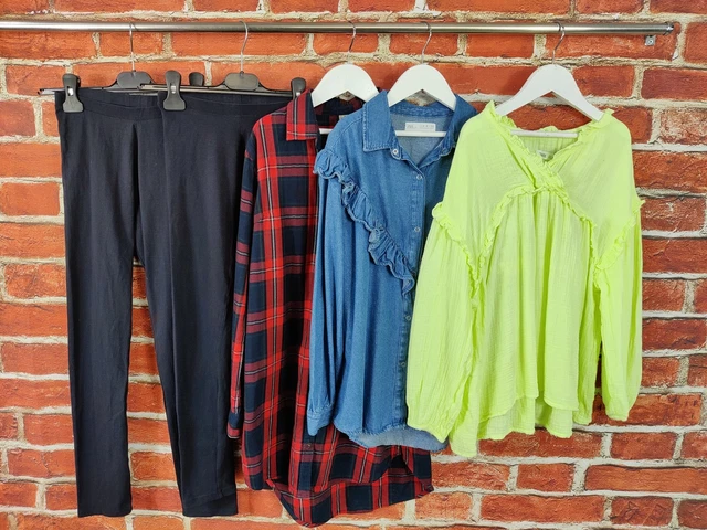 Girls Bundle Age 11-12 Years Zara Next Leggings Blouse Shirt Tartan Denim 152Cm