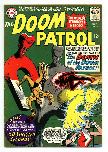 Doom Patrol #98 5.0 Bruno Premiani Art Silver Age Ow Pages 1965