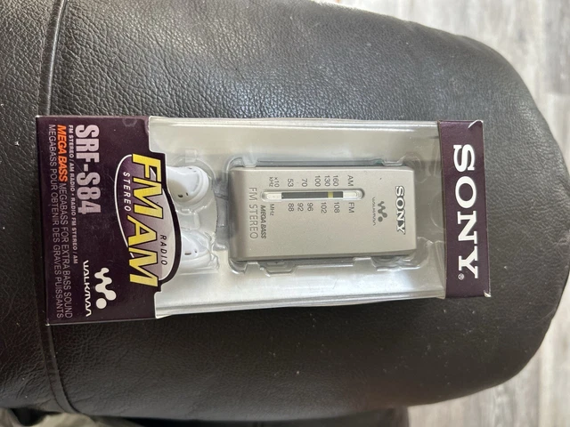 SONY WALKMAN SRF-S84 Mega Bass FM/AM Pocket Radio Small Compact