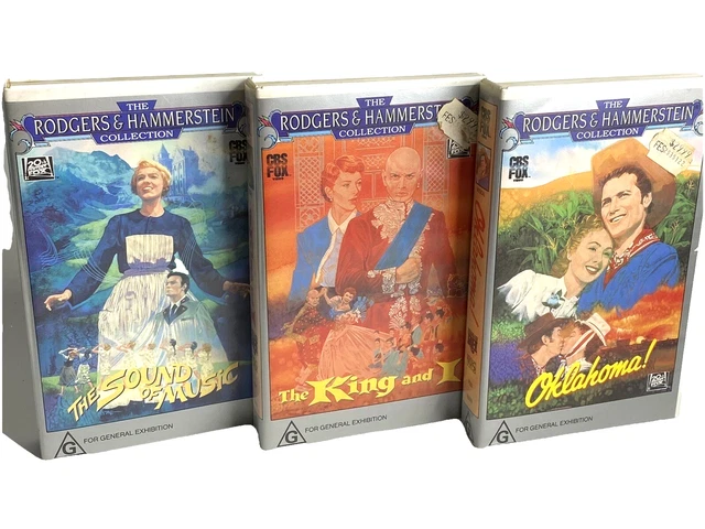 RODGERS & HAMMERSTEIN Collection VHS Lot x3 Sound of Music King And I ...