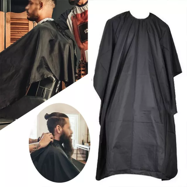 Delantal profesional para cortar el pelo salón peluquero vestido de corte capa negra Reino Unido