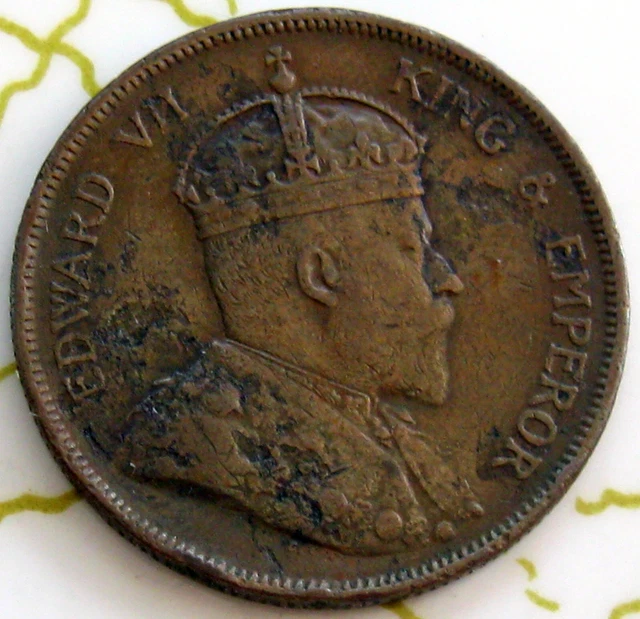 Coin Straits Settlement 1P 1908 Vf 143-105