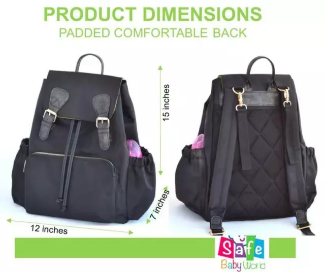 Mummy Diaper Backpack Large Capacity Maternity Nappy Baby Travel Bag w/ Changing