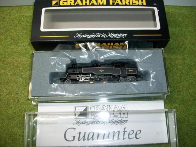 Graham Farish 372-525 4Mt Tank 80097 Br Lined Blk Late Crest N Gauge Mint In Box