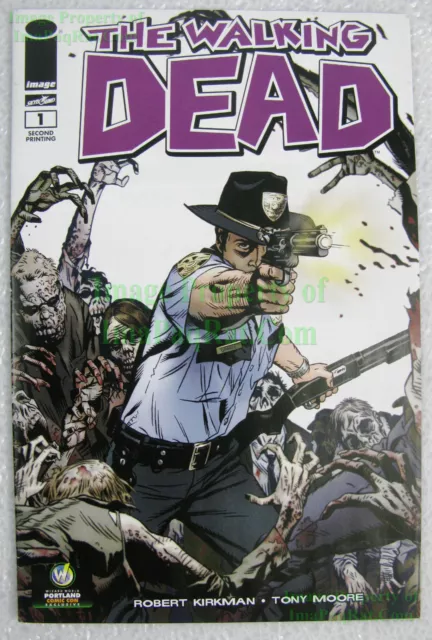 THE WALKING DEAD #1 2nd Print 2013 Wizard World Comic Con Portland Variant NICE!