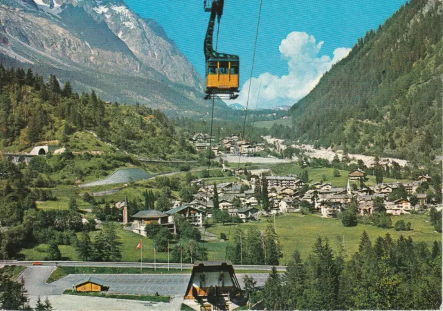 Cartolina Courmayeur Funivia Della Val Veny Foto Brunner & C. 1981 Unica Su Ebay