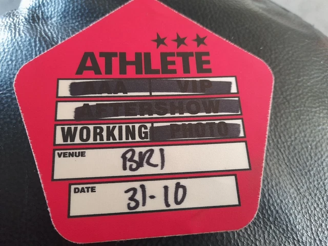 Athlete Backstage Pass 2010 Uk Tour Concert Memorabilia Gig