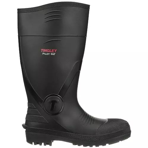 TINGLEY mens Rubber Workboot Rain Boot, Black, 12 US