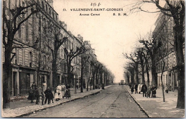 94 VILLENEUVE SAINT GEORGES - l'avenue carnot.