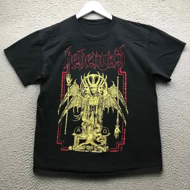 Behemoth North America Tour 2018 T-Shirt Men's Medium M Short Sleeve Music Black