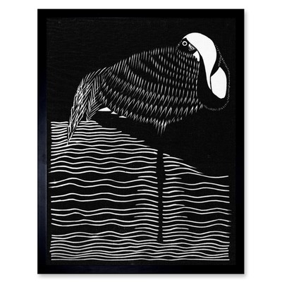 Samuel Jessurun De Mesquita Crown Cockatoo Framed Wall Art Print 12x16 dans 