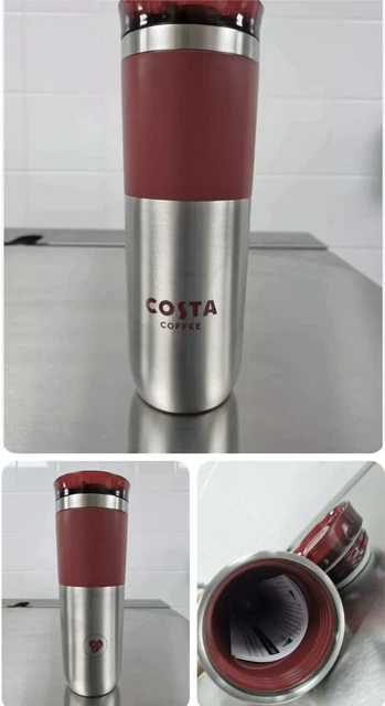 New Costa Coffee Tall Travel Cup 16oz /450ml Stainless Steel Travel Cup