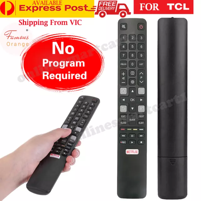 for TCL TV REMOTE CONTROL RC802N YAI1 06-IRPT45-GRC802N - 32S6000S 40S6000FS LED