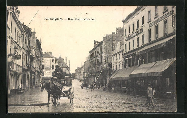 CPA Alencon, Rue Saint-Blaise 1907