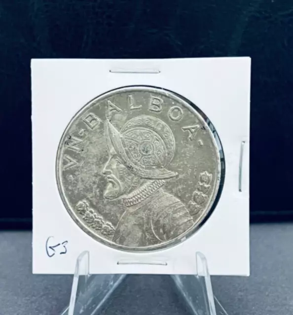 1947 Panama 1 Balboa Silver coin - Beautiful Coin (Lot G3)