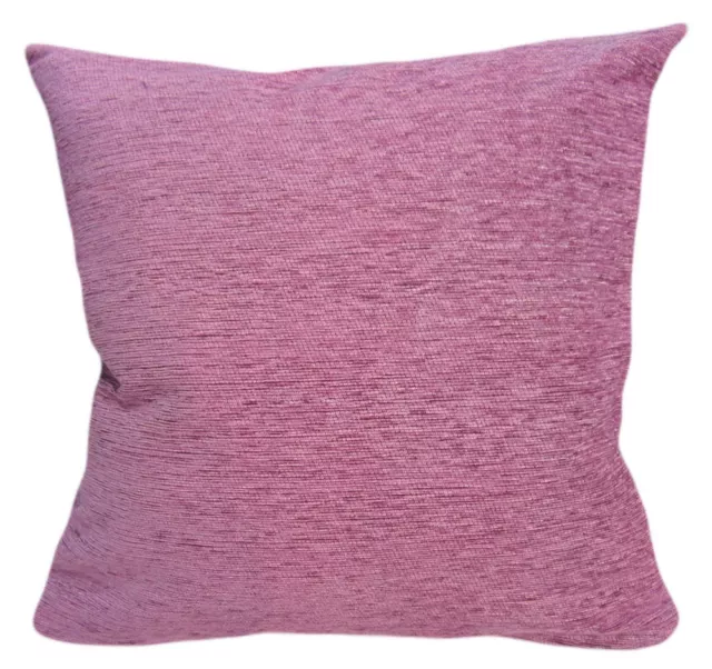 Wb08Ba Plain Mauve Chenille Cotton Throw Cushion Cover/Pillow Case*Custom Size*