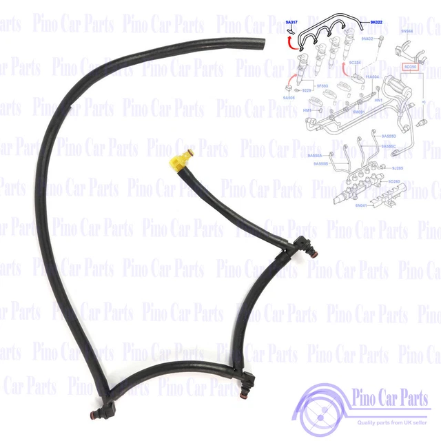 1.4 HDI DIESEL Fuel Injector Leak Off Return Pipe Fits Fiesta V C1 C2