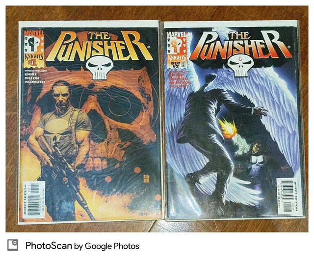 Marvel Knights The Punisher #1, 2 Garth Ennis Welcome Back Frank