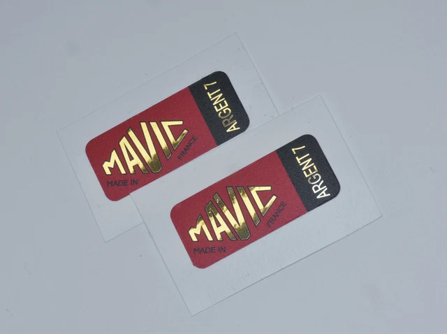 mavic decal argent 7 sticker metalic gold road rim to campagnolo or shimano hub